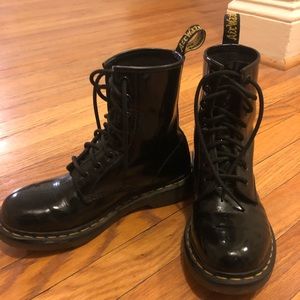 Dr. Martens 1460 black patent boots
